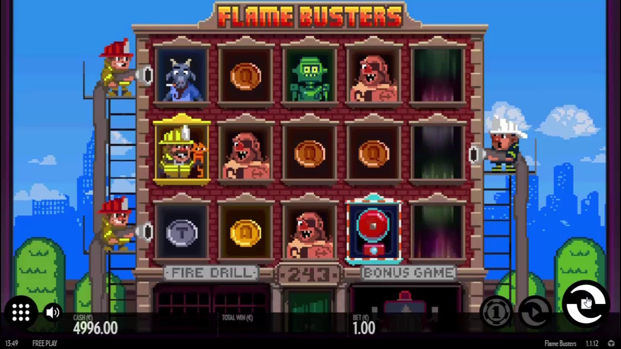Слоты «Flame Busters» в онлайн казино Спин Сити